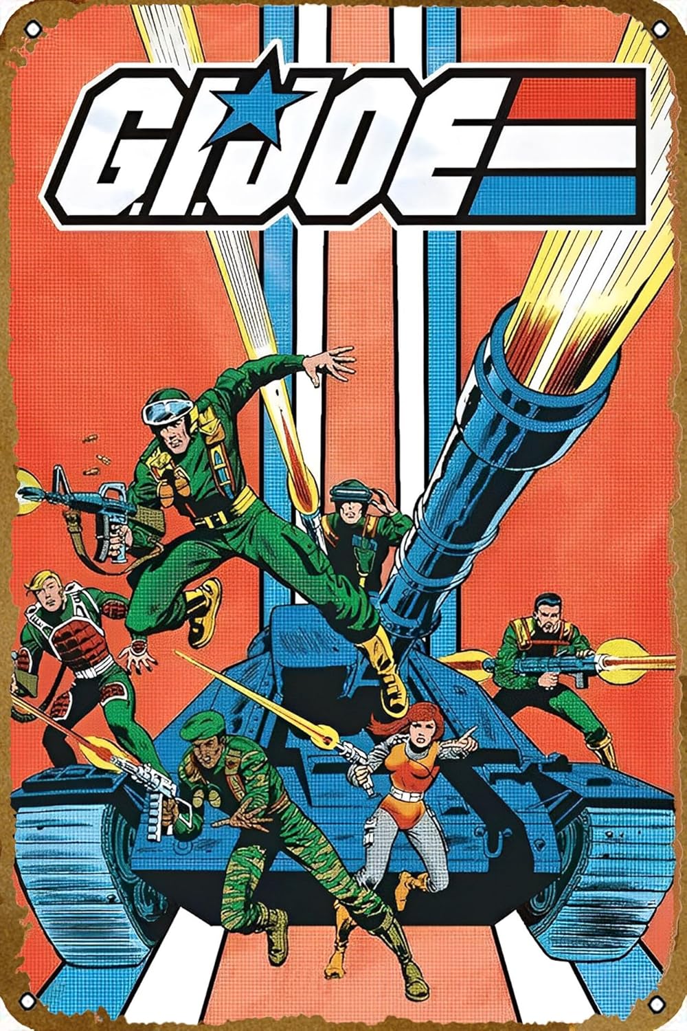 Vintage Collectible Posters - Gi Joe – รถถัง – โปสเตอร์วินเทจเรโทร