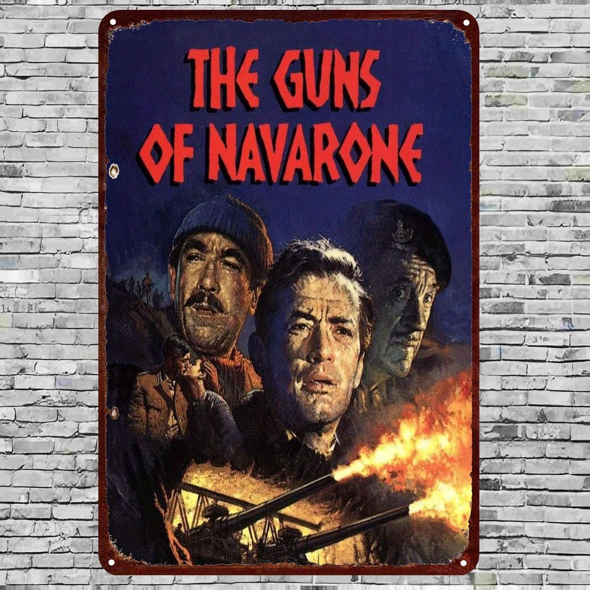 Vintage Collectible Posters - ป้ายสังกะสีวินเทจ 'The Guns of Navarone' -