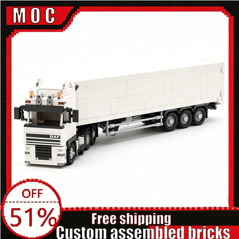 Vintage Collectible Trucks - 991 ชิ้นส่วน รถบรรทุกขนส่งนมคลาสสิกวินเทจ ของเล่นตัวต่อประกอบ ชุดของเล่นสร้างสรรค์เพื่อการศึกษา DIY