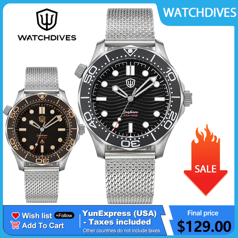 Vintage Collectible Watches - Watchdives นาฬิกาดำน้ำไทเทเนียม 42 มม. รุ่น NTTD