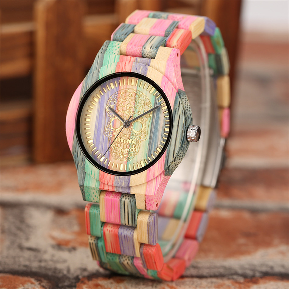 นาฬิกาข้อมือควอทซ์ไม้ไผ่หลากสี - Vintage Collectible Watches บทวิจารณ์และราคา