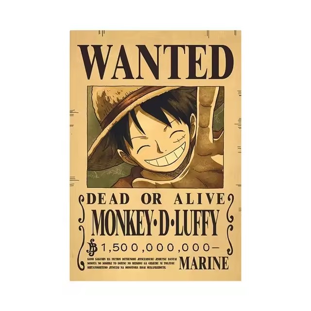 อะนิเมะวันพีซ โปสเตอร์ประกาศจั - Vintage Collectible Posters บทวิจารณ์และราคา